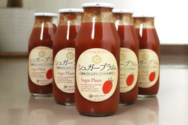 高糖度・高リコピン(13mg)ミニトマトシュガープラム超濃厚ジュース6本セット、旨味と甘さで料理にも使えます(300190)