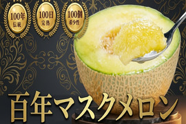 【お中元ギフト】🍈1700自治体中1位🍈農業算出額日本一の渥美半島ブランド結晶『百年マスクメロン』『贈答・家庭用にも』【7月中旬予約】