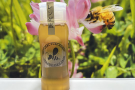 令和5年春のレンゲ新蜜採れました！
純粋鹿児島産 レンゲ蜜　250gニューボトル
メール便でお届けします！