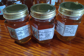 日本蜜蜂はちみつ160グラム3本
