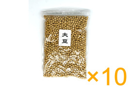 【超貴重な有機JASで自然栽培】有機大豆　1kg×10