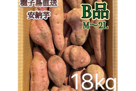【絶品】種子島産安納芋 B品 中〜大サイズ 18kg(箱別)