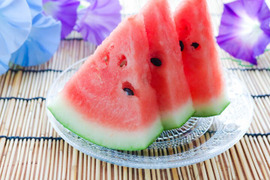 【予約受付】甘～い尾花沢大玉夏すいか(羅王ザ・スウィート) 4Lx1玉  9~10kg 山形県産【夏ギフト】