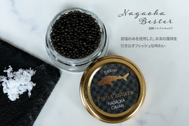 【国産フレッシュキャビア】FISH VEGGIES NAGAOKAべステルキャビア 15g 　シェルスプーン・化粧箱付き