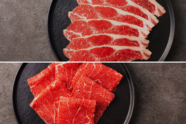 【30％OFF】［～3/8まで］しゃぶしゃぶ２種食べ比べセット（900g）（サーロイン・赤身）