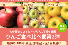 【限定300セット】りんご食べ比べ便第2弾（食べチョク公式）