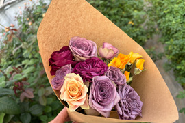 【ドライ】生花のような美しさを残したドライローズ　10本