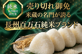 🍚限定5個限定🍚【最高糖度30度超え幻の米】長州百万石ブランド米挽きたて新米『純米ランク』超大容量パッケージ新米10キロ【冬ギフト】【11月下旬予約】