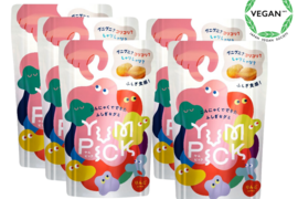 【砂糖不使用】不思議食感 こんにゃくでできたグミ！ YUMPICK リンゴ味５０g×3袋