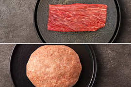 【29の日】［5日間限定］アメリカンステーキ＆ハンバーグセット：フランクステーキ＆ジャンボハンバーグ（1.2kg）