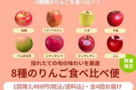 【限定300セット】8種のりんご食べ比べ便（食べチョク公式）