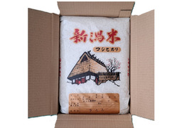 【冬ギフト・お歳暮】新潟県長岡市とちお産コシヒカリ4kg｜山の湧水で育った贈答用こだわり米｜のし付き箱入り｜送料相当分値引き中