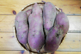 さつまいも(パープルスイートロード)３㎏前後【農薬化学肥料不使用】【熨斗(のし)対応可】【あわせ買い可】　サツマイモ