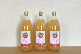 【夏ギフト】優しい甘み【３本セット】りんごストレートジュース1000ml