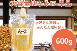 【送料相当分値引き中】群馬県産生はちみつ お得な大容量600g