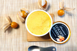 【福袋】フローズンおまけ付でお得🍨冬でも食べたい🍨果実の美味しさを味わえるゴールデンベリープレミアムアイス（食用ほおずきアイス）120ml×10個入り