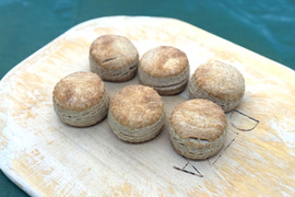 全部有機！Sweets㊲：穂叶ビスケット：食べる人の健康を考えた有機JAS対応穂叶（ホット）ビスケット×6