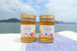 100％ピュア！二ホンミツバチのはちみつ”百花蜜”１７０ｇ（１ビン）