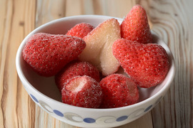 ジャムやシロップ作りに◎冷凍いちご『かおり野』（約1.5kg）