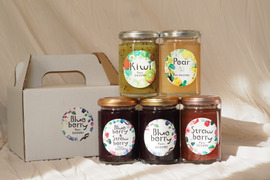 キウイ新登場！千葉県産フルーツジャム５本セット【冬ギフト】