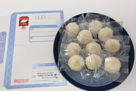 【わけあり・メール便送料３６０円】有機白米丸もち 350ｇ 10個