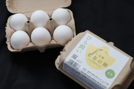 【富山県のお米で育った鶏が自慢です！】ひら飼い 米寿の卵 白玉6個入×4パック(24玉)