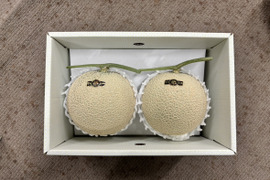 【夏ギフト】「外まで甘い」小さめ2玉で合計2.0kg高糖度マスクメロン