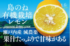 島のね有機栽培レモン【瀬戸内産/栽培期間中農薬不使用/5kg】