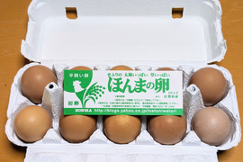 「ほんまの卵」の初卵　30個