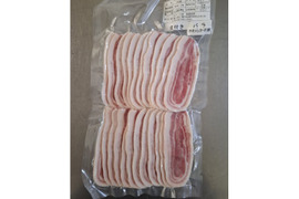 ジビエ　イノシシ【皮付き】　バラ　スライス　200g