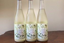 自然栽培米・純米生原酒スパークリング『福むすび』720ml
