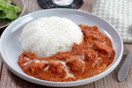 ご飯にもナンにも合う！元気豚のお肉で作った  バターポークカレー  160ｇ×5パック