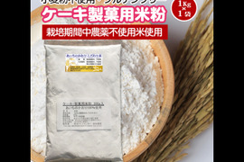 【栽培期間中農薬不使用・とよはしこめこ使用】【グルテンフリー】ケーキ・製菓用米粉 1kg×1袋