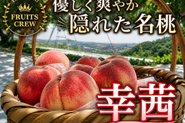 【気品ある隠れた名桃幸茜】本場山梨の品種指定キャンペーン🍑爽やかな後味×上質な大玉✨お試し約1㎏🍑8月中旬～発送🍑