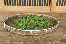 農薬一切不使用　スナップエンドウ箱込　2Kg
