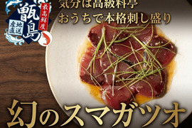【全身トロと言われる美味しさ】彗星の如く現れたサラブレッド『幻のスマガツオ』業界初パウダースノー冷凍で最高鮮度の本格刺し盛りをご自宅で🐟2甑島ブランド【冬ギフト】【11月上旬予約】