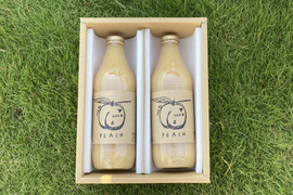 まるで食べているような、100％とろとろ桃ジュース（２本セット）