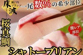 【一尾数％の希少性】春の究極希少風物詩🌸天然国産『桜真鯛シャトーブリアン』長州床波ブランド約150g【3月上下旬予約】