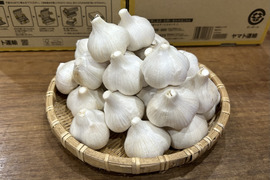 【出店記念・数量限定】農薬・化学肥料不使用！にんにく(福地ホワイト六片)MS混在・1kg