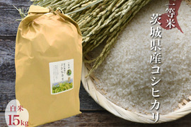 令和4年 噛めば噛むほど旨味がでてくる茨城県産コシヒカリ 白米【一等米】【15kg】