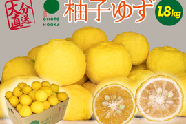 【数量限定】これからの季節の風味には柚子・ユズ  1.8kg（約14～24個）