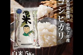 【節減対象農薬6割減】コシヒカリ 白米5kg【令和7年・愛知県産】