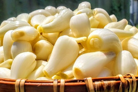 コンビニより美味しいらっきょうさん♪　らっきょう漬500g　長崎県産