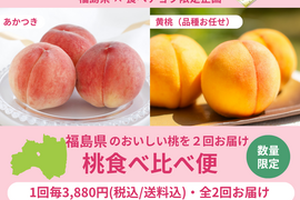 【売り切れ】【限定40セット】福島の生産者厳選　桃食べ比べ便※送料込※（食べチョク公式）