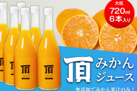 【お中元】頂みかんジュース 6本入り （1本720ml）