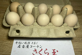卵かけご飯に最高！
平飼い 新鮮たまご さくら玉 【40個】