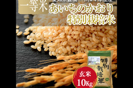 【栽培期間中農薬不使用・一等米】あいちのかおり 玄米10kg（5kg×2袋）【令和4年・愛知県産】