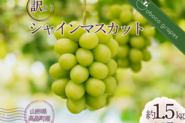 【超お得！】たっぷり味わう贅沢時間！『シャインマスカット』（ご家庭用３～５房/合計約１.５kg）