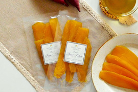 しっとりスイーツ系「自然栽培干し芋」100g×2袋（大分県産、栽培期間中農薬・肥料不使用、メール便発送）