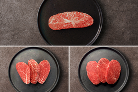 【家計応援＊30％OFF】［～8/9まで］希少ステーキ３種食べ比べセット　計800g（ミスジ・ランプミニ・トンビミニ）　希少部位3種をオトクに食べ比べ♪